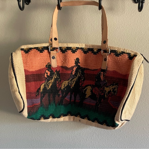 Womens canvas western purse - Picture 2 of 6